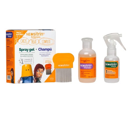 Neositrin Anti-Poux 100% Spray Gel 60ml + Shampooing 100ml
