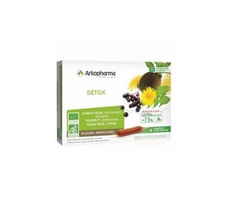 Arkopharma Arkofluides Détox Bio 20 Ampoules