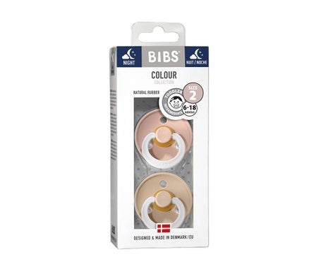 Bavoirs Kit de sucette nocturne en latex +6m Taille 2 2 pièces