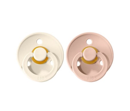 Bibs Pack Chupetas Látex 0-6m Blush e Ivory T1 2 Unidades