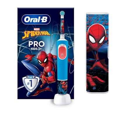 Oral-B Vitality Kids Boîte Spiderman Brosse à Dents Rechargeable 1ut