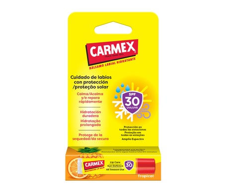 Carmex Tropical Baume à Lèvres Hydratant Spf30 4,25g