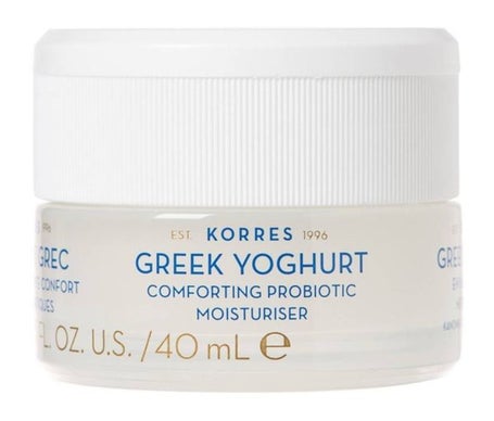 Korres Crème Hydratante Aux Probiotiques Yaourt Grec Peaux Sèches 40ml