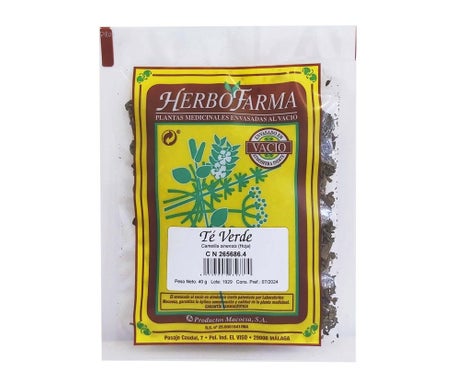 Herbofarma Thé Vert Emballé Sous Vide 40g