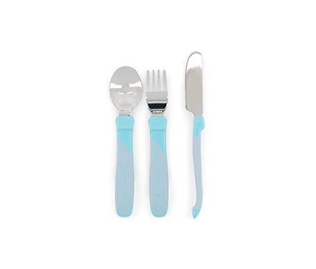 Set de couverts Twistshake 12 Mois Bleu