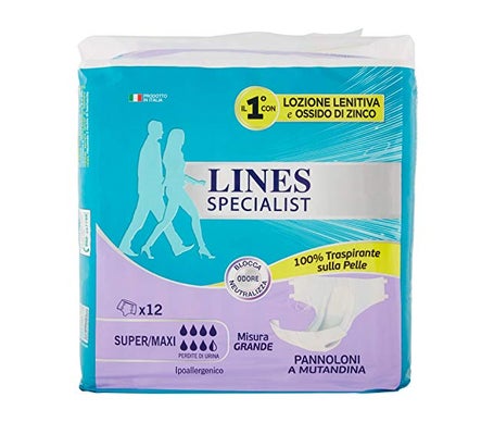 Lines Specialist Couche-Culotte Super Maxi Taille M 12uts