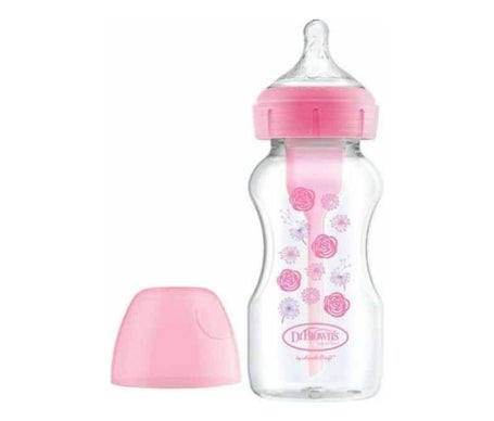 Dr Brown's Biberon Tetina Silicona Natural Boca ancha Flow 270ml 1ud