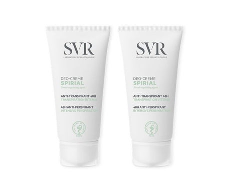 SVR Spirial Déo-Crème Déodorant Anti Transpirant 2x50ml