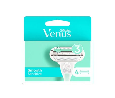 Gillette Venus Smooth Sensitive Recharge Rasoir 4uts