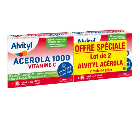 Alvityl Acerola 1000 2x30 Comprimés À Croquer