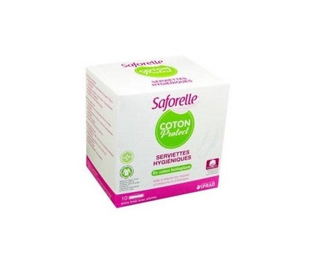 Saforelle Coton Protect Serviettes Hygiéniques Jour x10