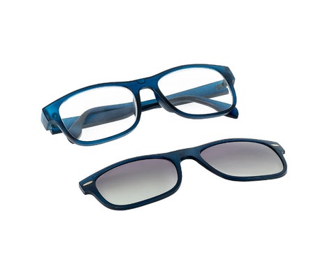 Acofar Nesira Lunettes Presbytie 2.5 + Clip Solaire Polarisé Bleu