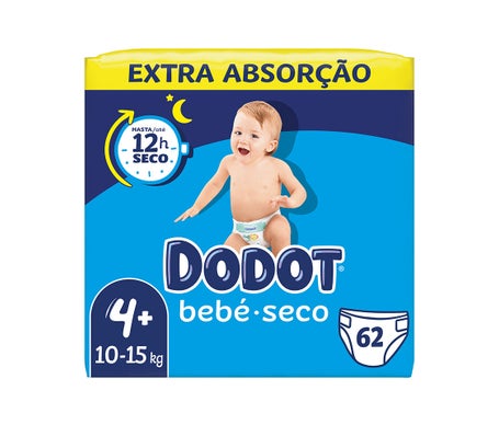 Dodot Bébé Sec Couche Extra Taille 4 10-15kg 62uts