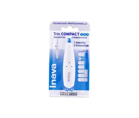 Inava Kit Trio Compact Brossette Interd Bleu Iso 1.1.1 + Manche