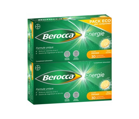 Berocca Energie Effervescent Goût Orange Sans Sucres 60comp