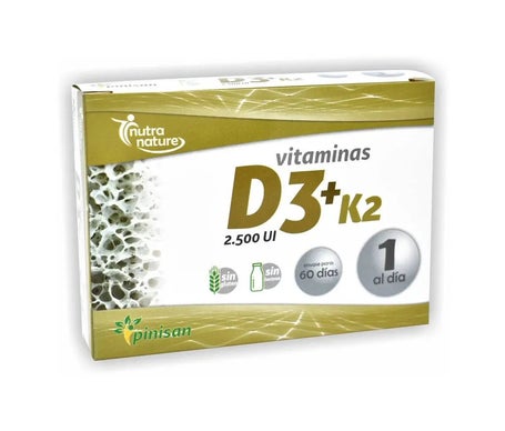 Pinisan Nutra Nature Vitamines D3 + K2 60caps