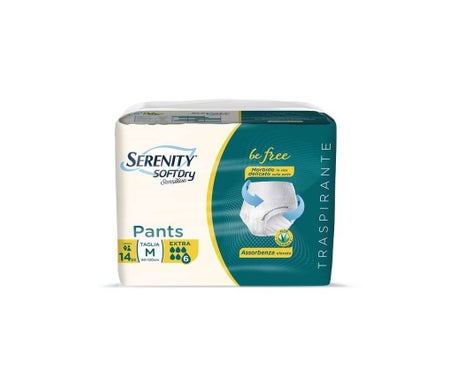 Serenity Pants Soft Dry Sensitive Couche Extra TM 14uts