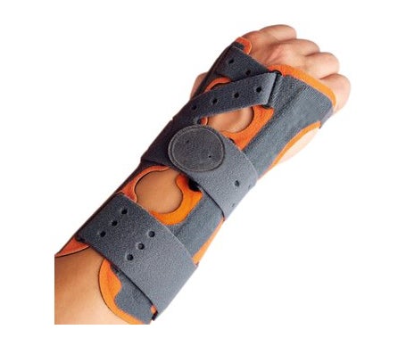 Orthèse de poignet Orliman T-S couleur orange et grise 1pc
