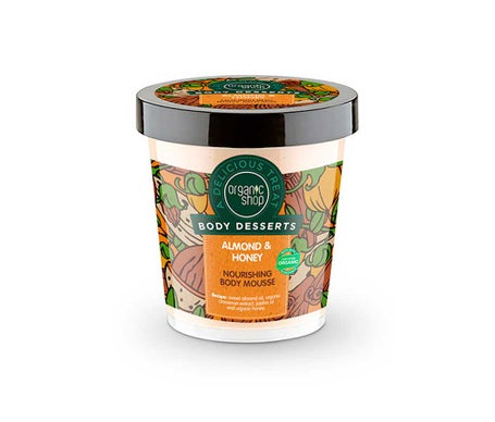 Organic Shop - Mousse nourrissante pour le corps aux amandes et au miel 450ml