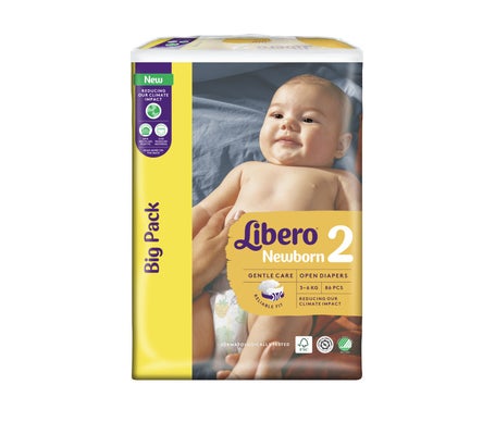 Libero Newborn 2 Pañal 3-6Kg 86uds