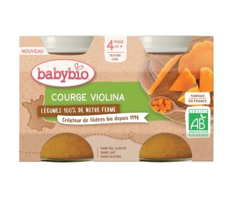 Babybio Petits Pots Courge Violina 2x130g