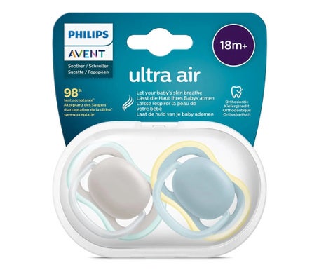 Philips Avent Kit Sucette Ultra Air +18m Neutre 2uts