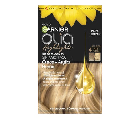 Garnier Kit Olia Highlights Sin Amoniaco Rubio 3uds