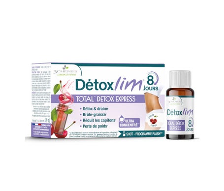 Les 3 Chênes Détoxlim Total Detox Express 8x15 ml