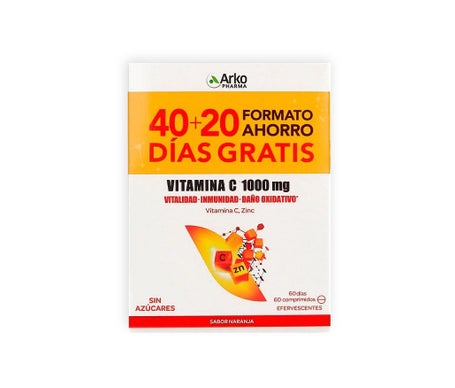 Arkopharma Arkovital Vitamina C 1000mg Efervescente 40+20comp