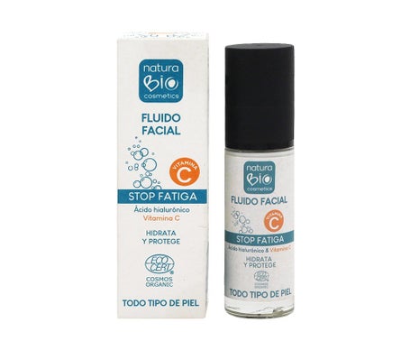 NaturaBIO Cosmetics Fluide Visage Stop Fatigue Vitamine C 30g