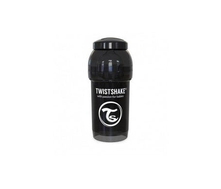 Twistshake Biberon Anticolico 260ml Noir