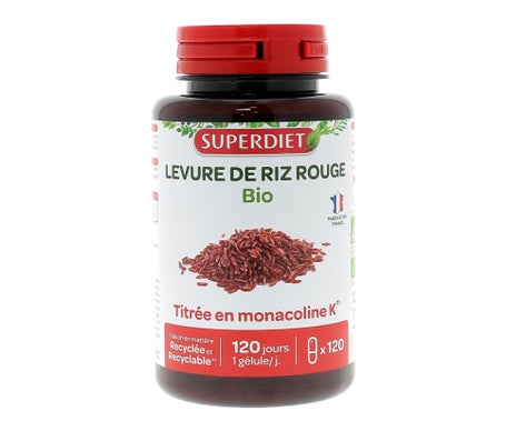 Superdiet Levure de Riz Rouge 120caps