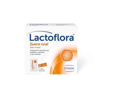 Lactoflora Suero Oral Sabor Naranja 6 sobres
