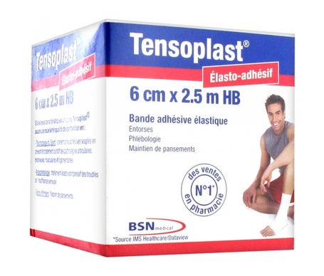 Tensoplast Hb Ex-Elastoplast Bande Adhésive Élastiq 6cmx2,5m