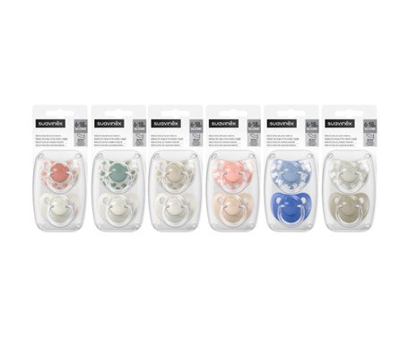 Suavinex Sucette The New Classic Anatomique Silicone 6-18m 2 Unités