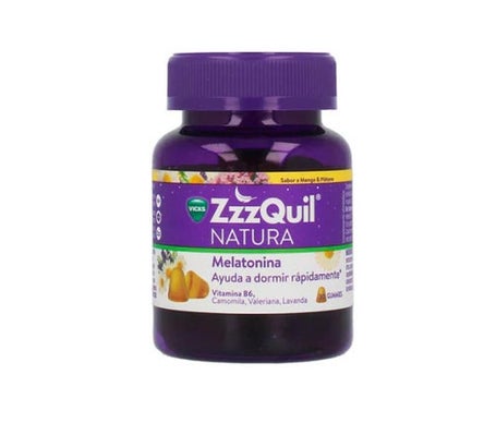 ZzzQuil Natura Gummies Melatonina Mango y Plátano 30uds