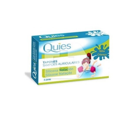 Quies Protection Auditive Silicone Natation Standard 6 unités