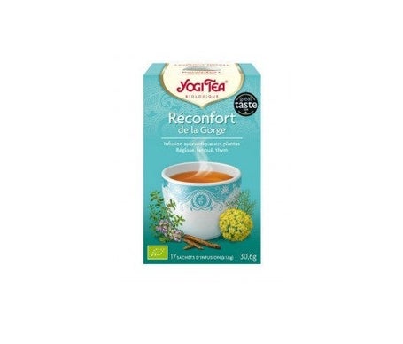 Yogi Tea Infusion Ayurvédique Réconfort de la Gorge Bio 17 sachets de 1,8g