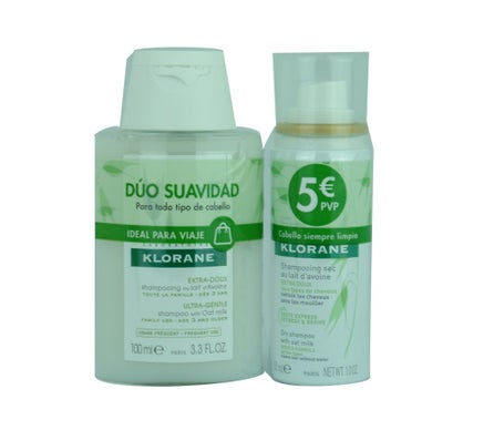 Klorane Duo Suavidad Avena 100ml + Seco Avena 50