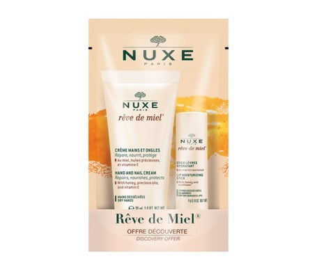 Nuxe Rêve de Miel Crème Mains Et Ongles 30ml + Stick Lèvres Hydratant 4g