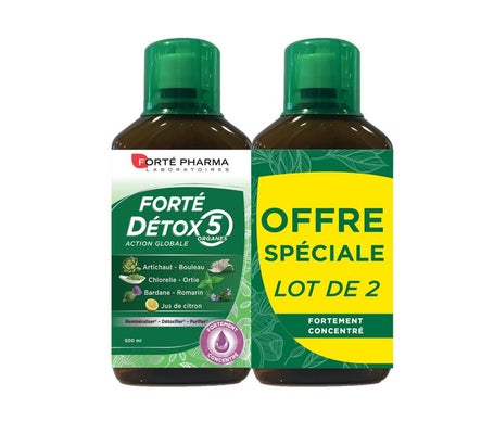 Forté Pharma Forté Détox 5 Organes 2x500ml