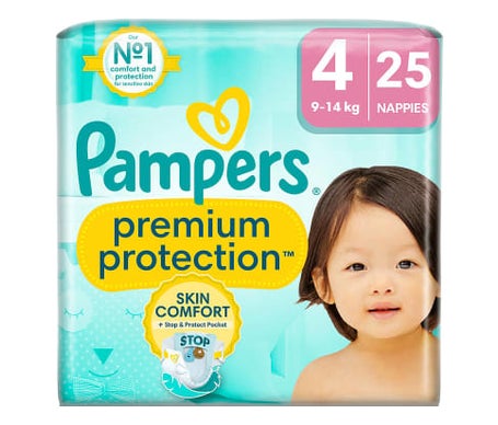Pampers Premium Protection Taille 4 9-14kg 25uts