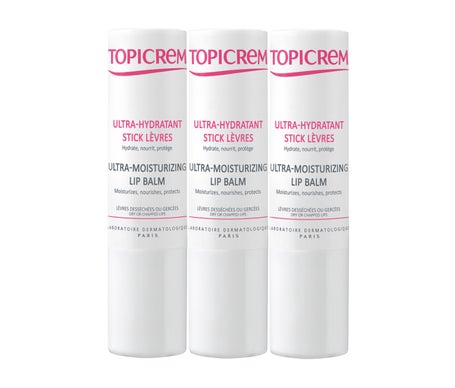 Topicrem Kit Ultrahidratante Stick Labial 3x4g