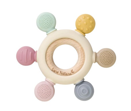 Saro Anneau De Dentition Sensoriel Bois Silicone