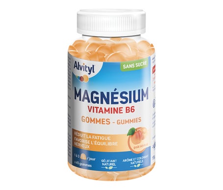 Alvityl Magnésium Vitamine B6 Abricot 45 Gommes
