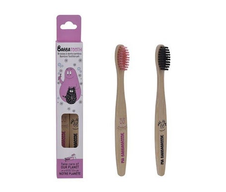 Barbapapa Brosse à Dents Enfants Bambou 2uts