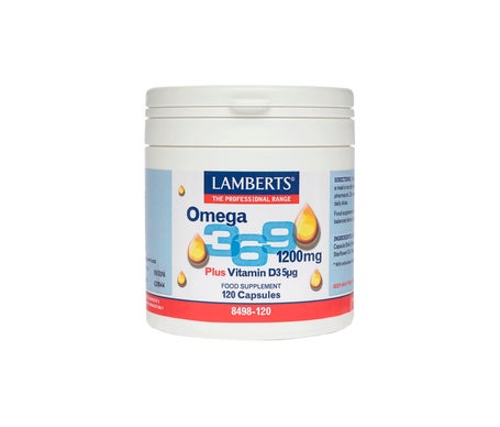 Lamberts Omega-3,6,9+ Vitamine D3 120 Capsules