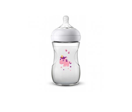 Avent Bavette Licorne Naturelle 260ml +1mois