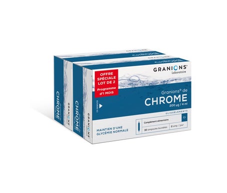 Granions Pack Chrome 200Ug/4ml 2x30 Ampoules