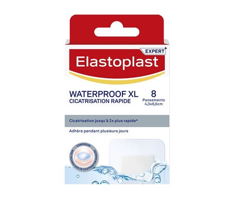 Elastoplast Waterproof XL Cicatrisation Rapide 8 Pansements